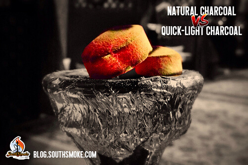 Quick-Light Hookah Charcoal on Hookah Bowl