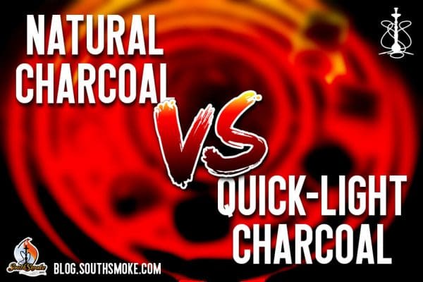 Natural Charcoal vs Quick Light Charcoal Hookah Blog Title