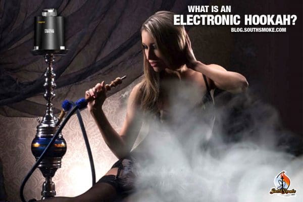 Woman Smoking vapor from Aspire Electronic Hookah Head