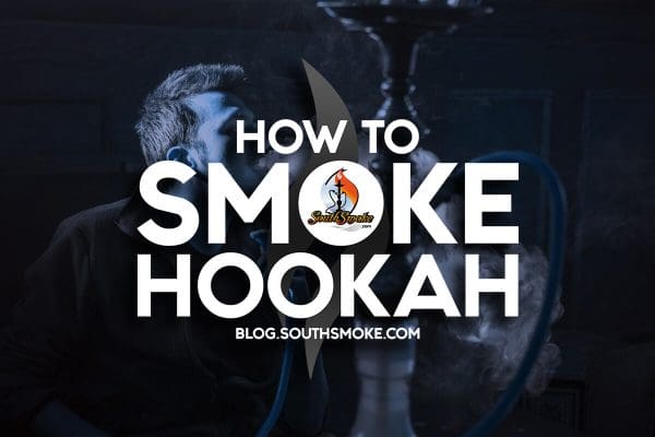 Man smoking hookah blog how to smoke hookah logo