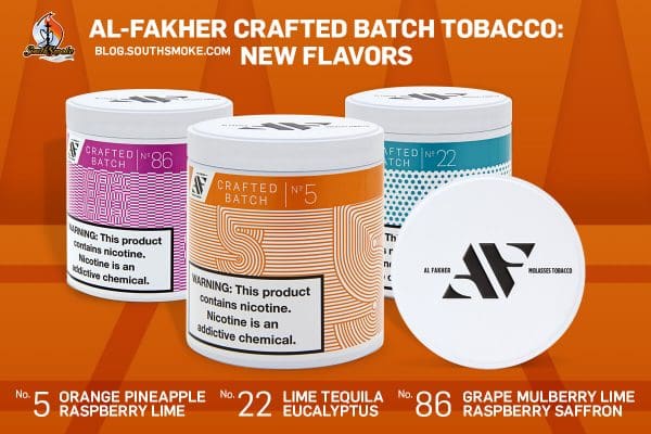 Al-Fakher Crafted Batch Tobacco Number 5 Shisha, Number 86 Shisha, Number 22 Shisha