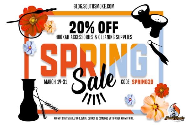 Spring hookah sale 20% off hookah accessories