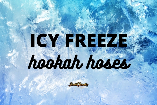 frozen ice background - icy freeze hookah hoses