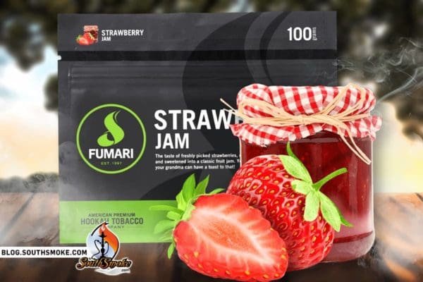 Fumari Strawberry Jam 100g with strawberry and jam jar