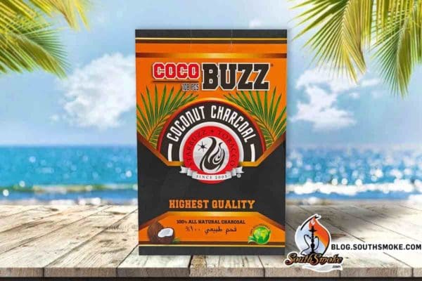 Starbuzz Cocobuzz Coconut Charcoal Box with a beach background