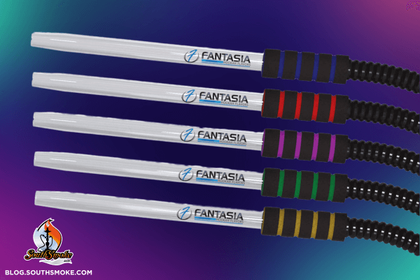 fantasia disposable hookah hoses - 5 multi color disposable hookah hoses