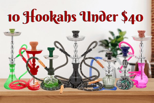 mya saray and vapor hookahs sitting on shelf - hookahs under $40