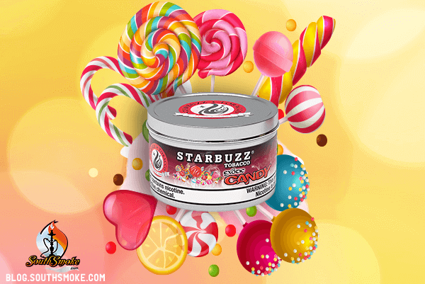 Starbuzz 250g container candy shisha flavor with cartoon lollipops