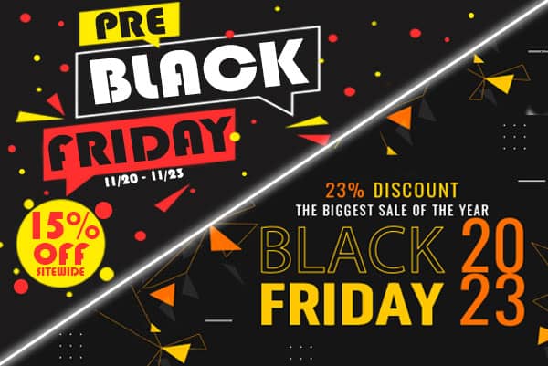 Pre Black Friday and Black Friday Sale Promotion 2023